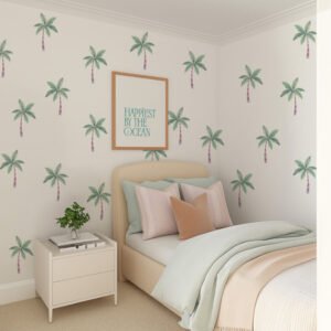 Palmiers Aqua – Stickers muraux
